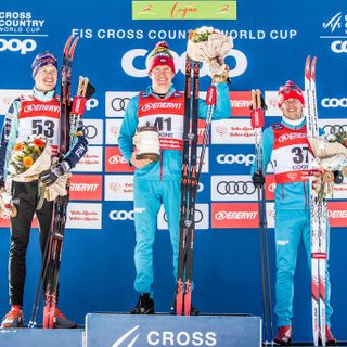 Il podio della 15 km