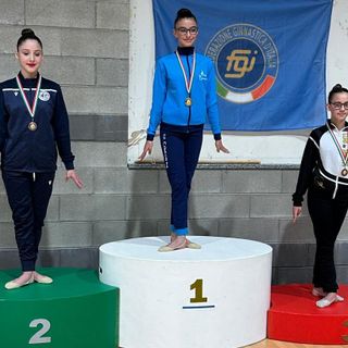 Gaia Rigollet sul podio