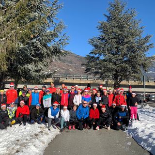 Auguri in corsa per i podisti dell'Atletica Valdostana