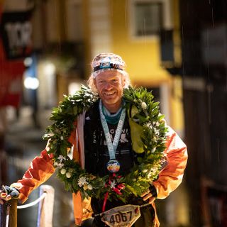 L'arrivo di Sebastien Raichon a Courmayeur