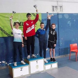 1° Davide Tauro - Accademia Scherma Marchesa Torino, 2° Pietro D'Aquino - Circolo Scherma Aosta, 3° Tommaso Gaudio - Club Scherma Casale, 3° Andrea Ippolito - Isef Torino