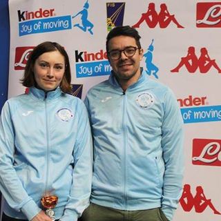 Magdalena Jarek Campioni con il maestro Alessandro Funghi
