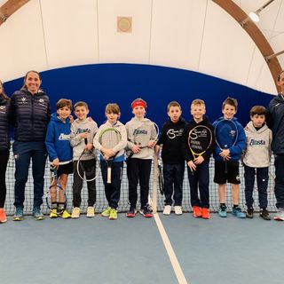 foto del raduno under 10 con da sx Ostellino, Viérin, Melotti, Sebastiani, Perrelli, Borsato, Finelli, Gaspard, Pettenon, Cartalemi, Paonessa