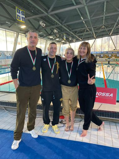 Staffetta (da sx Vayr Castiglioni Junin telloli) Staffetta (da sx Vayr Castiglioni Junin telloli)