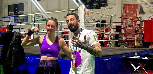 Nella foto di reperetorio Federica Macì e l'allenatore Luca Der Caroli