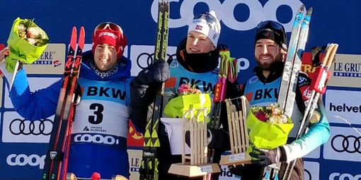 Fondo: Pellegrino, un secondo posto che sa di vittoria nella sprint di Davos dopo incidenti e ripescaggi. Laurent 15a fra le donne