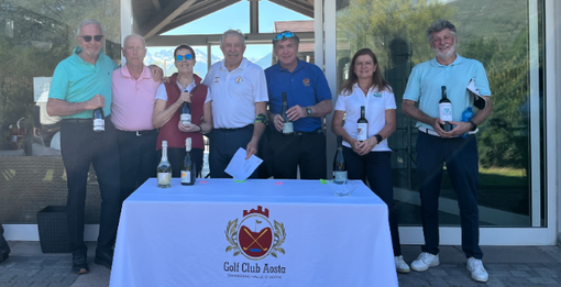 Da sinistra: Paolo Jammaron, Gianfranco Ratibondi, Paola Antonutti, Dario Come’, Emilio Bionaz, Piera Paola Stevanon e Dario Borney