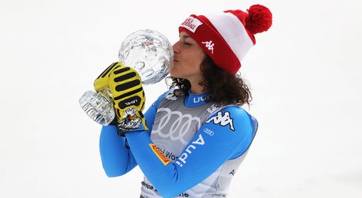 Federica Brignone esultante