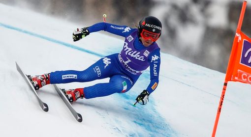 Goggia prima dell'uscita Goggia prima dell'uscita