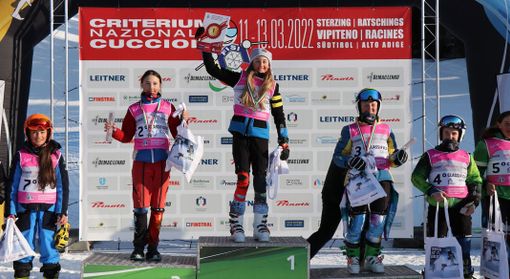 Sci: Grande Alyssa Borroni al Criterium Nazionale Cuccioli 2022