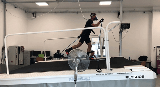 Pellegrino durante il test Pellegrino durante il test