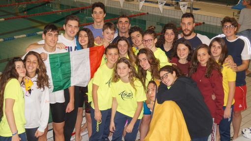Gli atleti dell’Aosta Nuoto al Trofeo Open Swim di Chamonix domenica scorsa