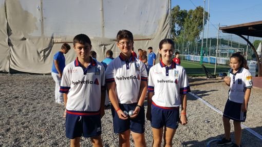 Emile Neyroz, Federico Golfetto e Alessia Vuillermoz