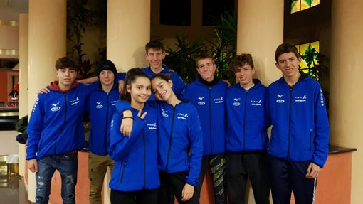 Maschi da sinistra: Martinet, Vierin, Bagnod, Villanese, Yon, Turino. Femmine da sin: Ed Dandaoui, Rosa