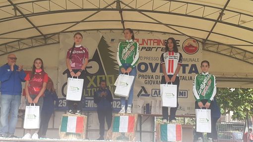 Il podio femminile, nell'articolo il podio maschile