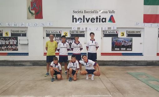 Bocce: U15, il BV Helvetia stacca il biglietto per i Campionati italiani