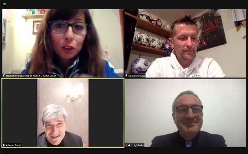 Calcio: Ospiti illustri alla Sezione valdostana dell'Associazione italiana arbitri Calcio: Ospiti illustri alla Sezione valdostana dell'Associazione italiana arbitri