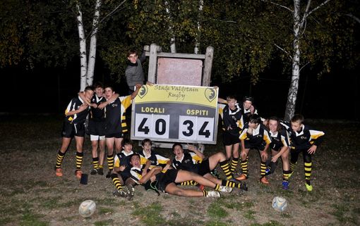 Giocatori da sx a dx in piedi: Clemy Ferré, Tommaso Vestena, Elia Tropiano, Denis Pal Alexandru, David Battendier, Laino Alessandro, Rosa Jacopo, Carlo Gobbi. Sdraiati da sx a dx: Domenico Scarfó, Matteo Sebastiani, Jacques Becquet, Filippo Malacarne.
