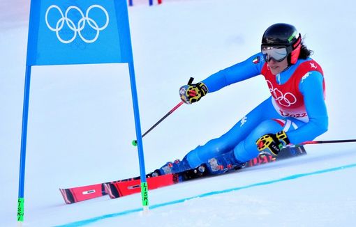 Federica Brignone nello slaom d'argento