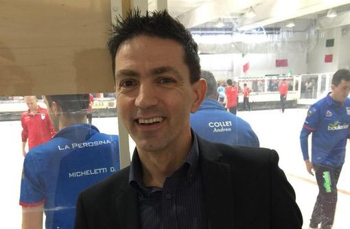 Roberto Favre a una manifestazione internazionale di bocce nel 2019