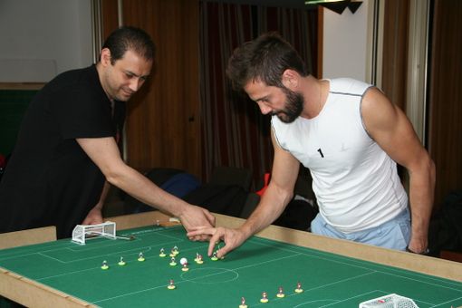 Filippo Filippella impegnato nella sfida contro il fratello Christian