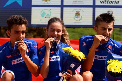 Filippo Agostinacchio, Giulia Challancin e Matteo Siffredi