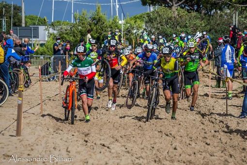 Jesolo arrivo di una tappa del Giro d'Italia di ciclocross (archivio)