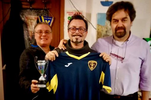 Christian Mascitti (al centro) quando militava nel ASD Flickers Milano con Paolo Ciboldi (dx) e Fabrizio Maiandi