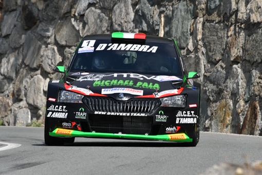 Nella foto (Alquati) i vincitori Elwis Chentre e Fulvio Florean sulla Skoda Fabia R5