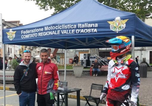 Il delegato valdostano FMI Davide Lombardi ed Ugo Cosentino (Starcross Verrès)