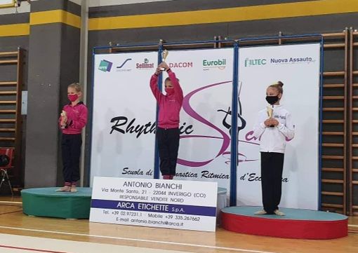 Amelie Sordi sul terzo gradino del podio