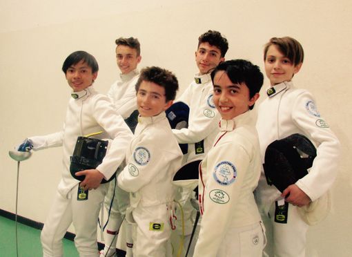 Da destra: Guglielmina Geremia, Leonardo Di Tommaso, Leonardo Artosi, Alessandro Russotto, Lorenzo Pignatelli, Pietro D'Aquino