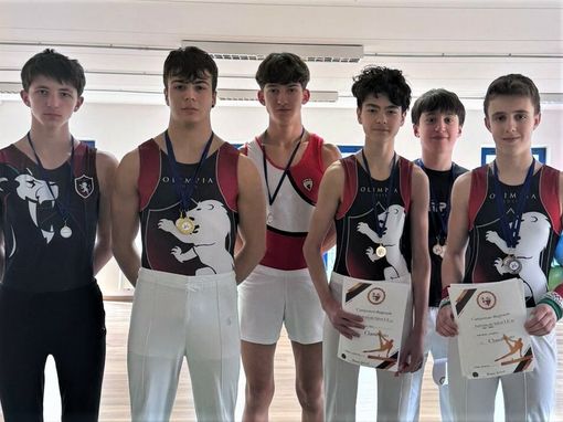 Guglielmo Sansano, Ruben Vitulli, Jacopo Favre, Eric Mombelli, Mattia Coutandin e Gabriele Mordenti