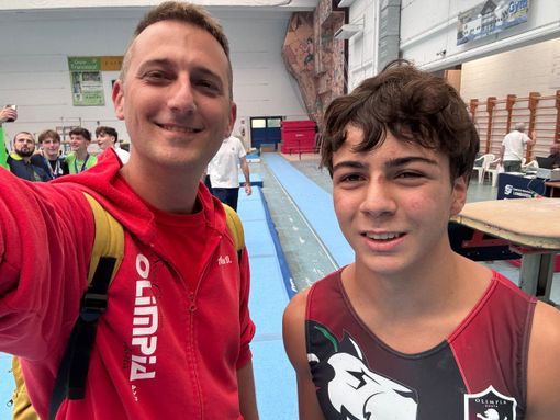 Ruben Vitulli con il suo allenatore