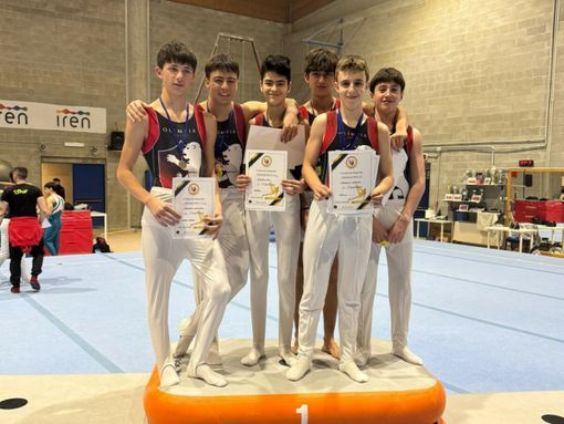 Guglielmo Sansano, Ruben Vitulli, Eric Mombelli, Jacopo Favre, Gabriele Mordenti e Mattia Coutandin