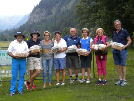 Da sn Andrea Franzini, Francesco Angster, Alessandra Simoni (sponsor), Ilaria Farina, Mauro Picatto, Annalisa Lorenzini, Sandra Rolando e Luigi Stevenin