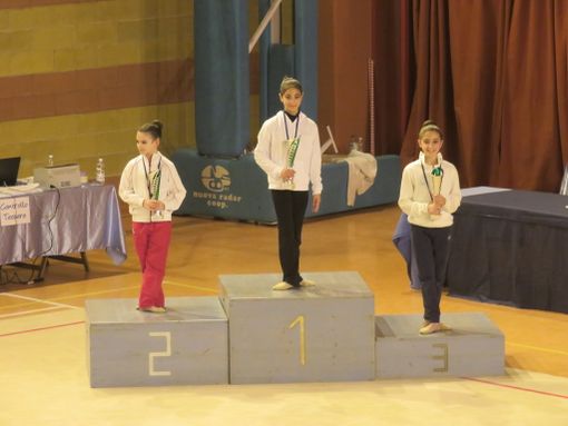 Sofia Righi sul primo gradino del podio