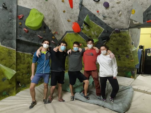 Da sn: Nicolas Charbonnier, Morgan Marchioro, Ivan Vuillermoz, Nicolo Mosele, Silvia Cazzanelli