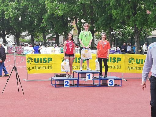 Giulia Aresca sul gradino più alto Giulia Aresca sul gradino più alto