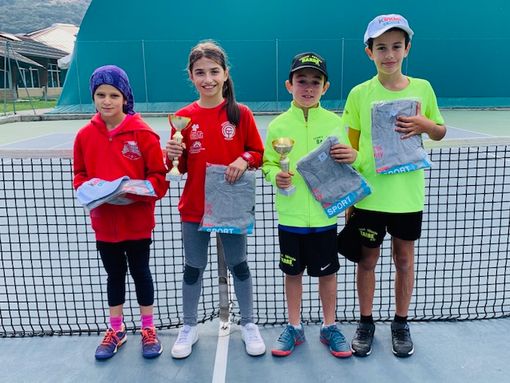 da sx Sara Boccato, Gaia Paonessa, André Susanna e Michele Fazzari