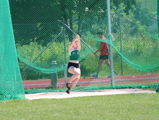 Giulia Aresca nel lancio del martello Giulia Aresca nel lancio del martello