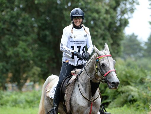 Stefania Marchiano alla gara di Euston Park