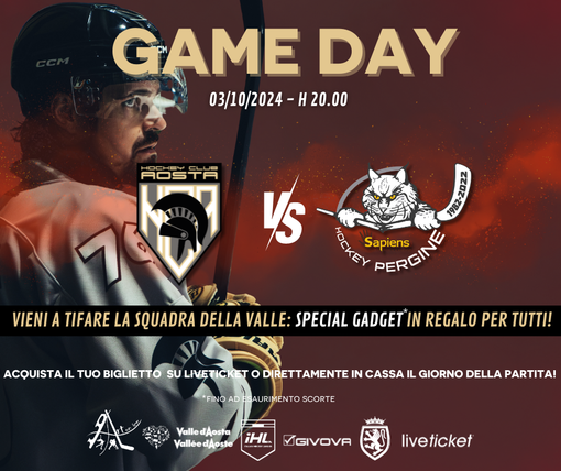 Hockey: HC Aosta pronta a sfidare HC Pergine. Appuntamento il 3 ottobre alle 20:00 Hockey: HC Aosta pronta a sfidare HC Pergine. Appuntamento il 3 ottobre alle 20:00