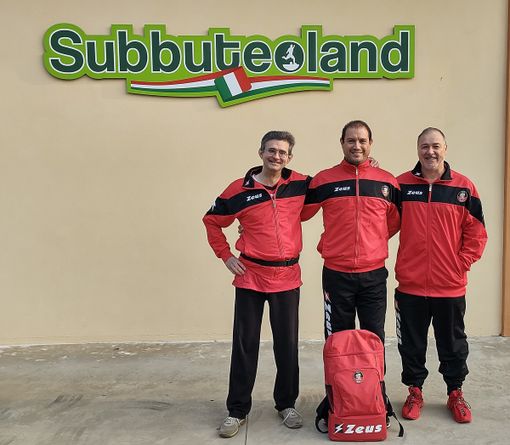1° Tappa Guerin Subbuteo: la formazione dell’ASD CT Aosta in occasione della prima Tappa del Guerin Subbuteo, da sn Alessandro Rolle, Filippo Filippella e Francesco Zolfanelli