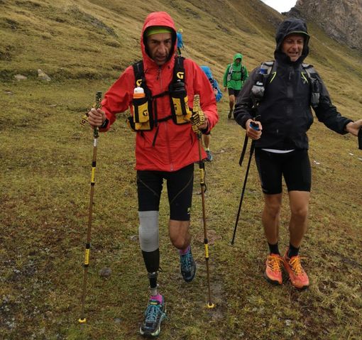 Massimo Coda scende all'Alpe Youlaz