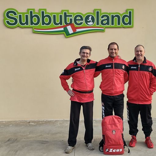 1° Tappa Guerin Subbuteo: la formazione dell’ASD CT Aosta in occasione della prima Tappa del Guerin Subbuteo, da sn Alessandro Rolle, Filippo Filippella e Francesco Zolfanelli