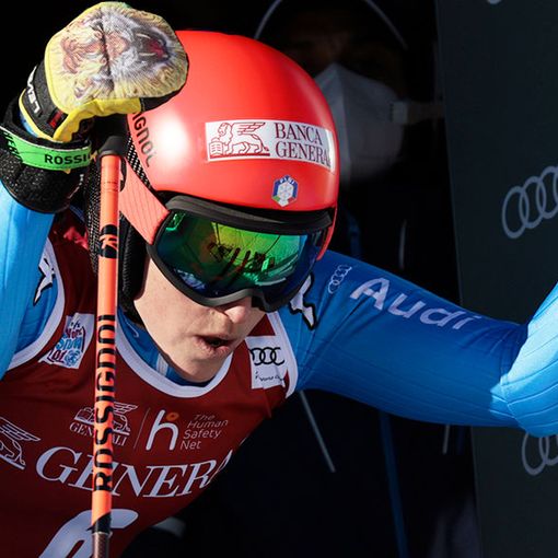 Brignone alla partenza di Courchevel