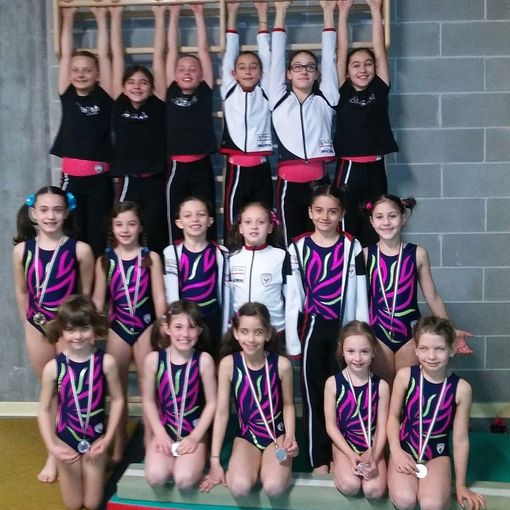 Le giovanissime atlete in gara nel circuito Aics