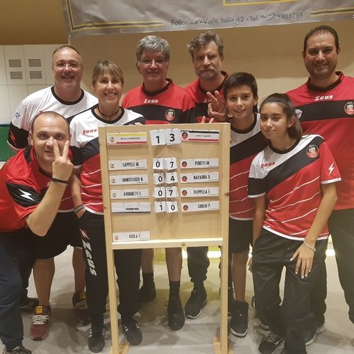 L'Asd CT Aosta festeggia la vittoria nel tabellone Cadetti