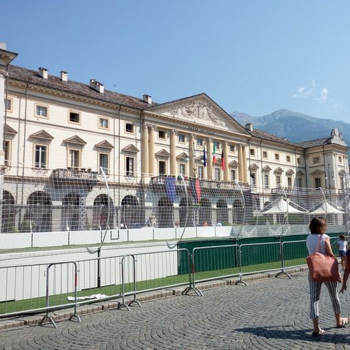 Si stanno ultimando i campi di calcio per il Trofeo Città di Aosta Calcio a 5